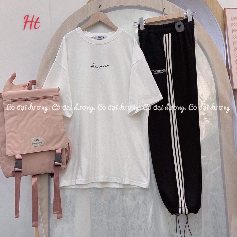 Sét áo August +quần ba rót chữ HT12