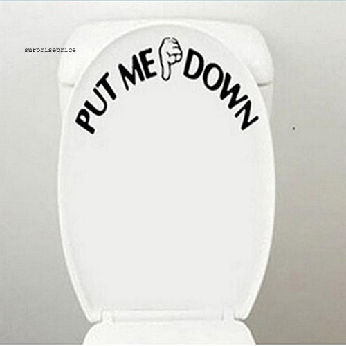 Miếng dán trang trí toilet kiểu dáng độc đáo bằng nhựa PVC