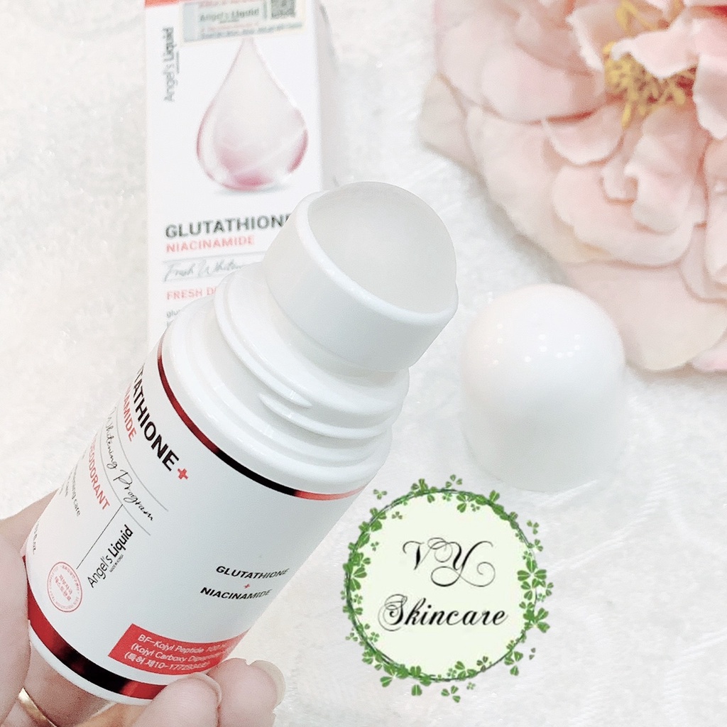 Lăn Nách Mờ Thâm, Dưỡng Trắng Da Angel's Liquid Glutathione Plus Niacinamide Fresh Deodorant 60ml