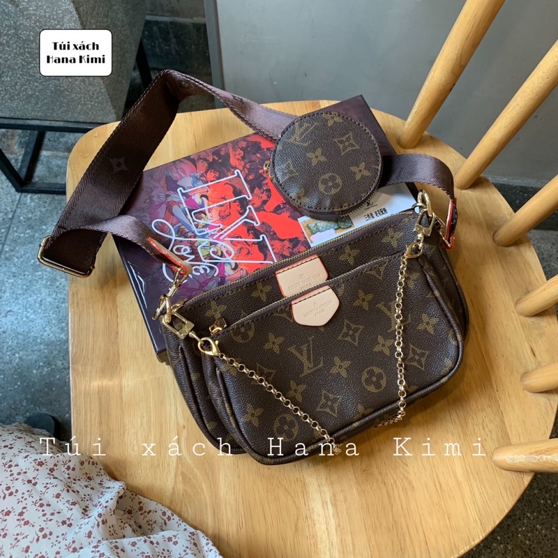 Set 3 chi tiết túi đeo chéo L\V hàng Full Box- Bill