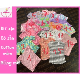 Áo cotton place nhiều mẫu cho mẹ và bé gái từ 5 - 55kg