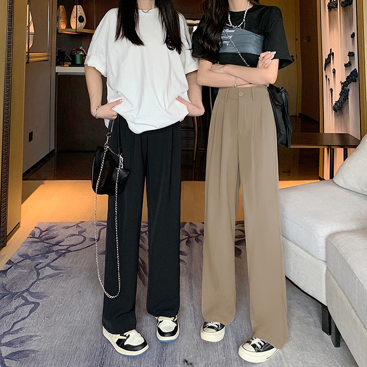 Quần dài ống rộng SUXI phong cách giản dị thời trang mùa hè cho nữ