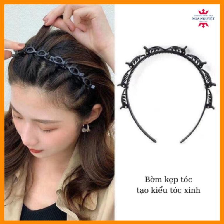 Bờm tóc có kẹp nhỏ tạo kiểu tóc xinh, kẹp tóc