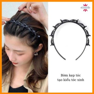 Bờm tóc có kẹp nhỏ tạo kiểu tóc xinh, kẹp tóc