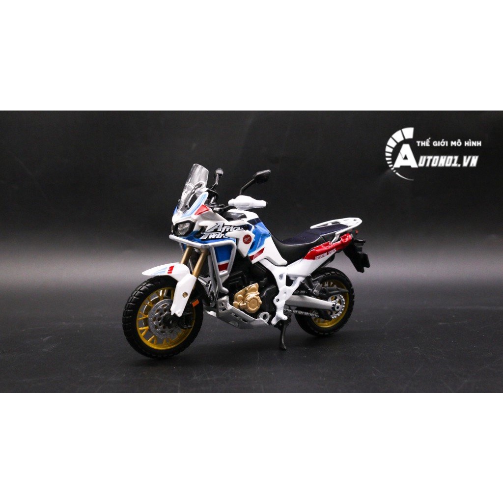 MÔ HÌNH XE HONDA AFRICA TWIN ADVENTURE WHITE 1:18 BBURAGO 7815