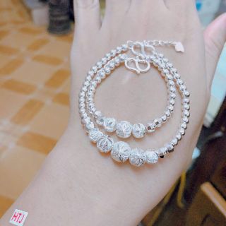 Lắc tay bạc ta bi phay mẹ và bé
