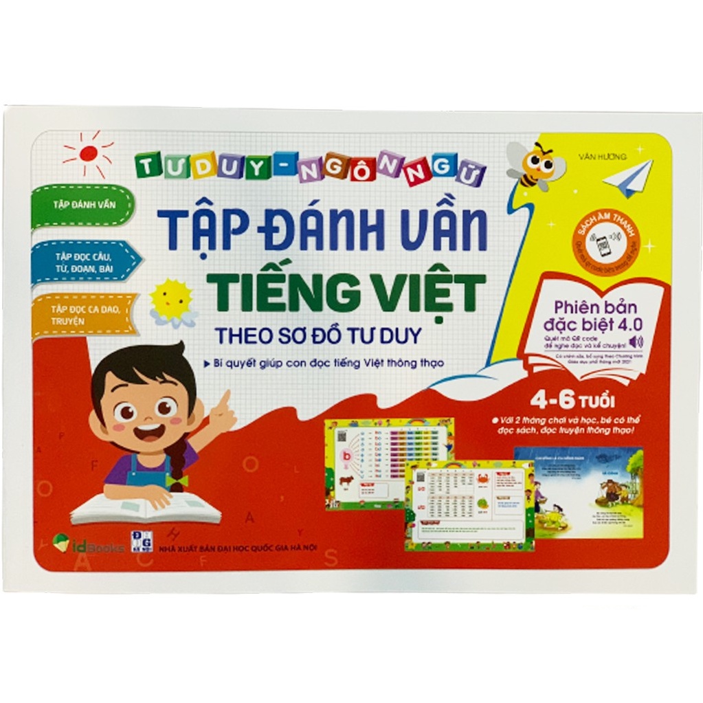 TẬP ĐÁNH VẦN TIẾNG VIỆT theo sơ đồ tư duy - Bí Quyết Giúp Con Đọc Tiếng Việt Thông Thạo (4 - 6 Tuổi)