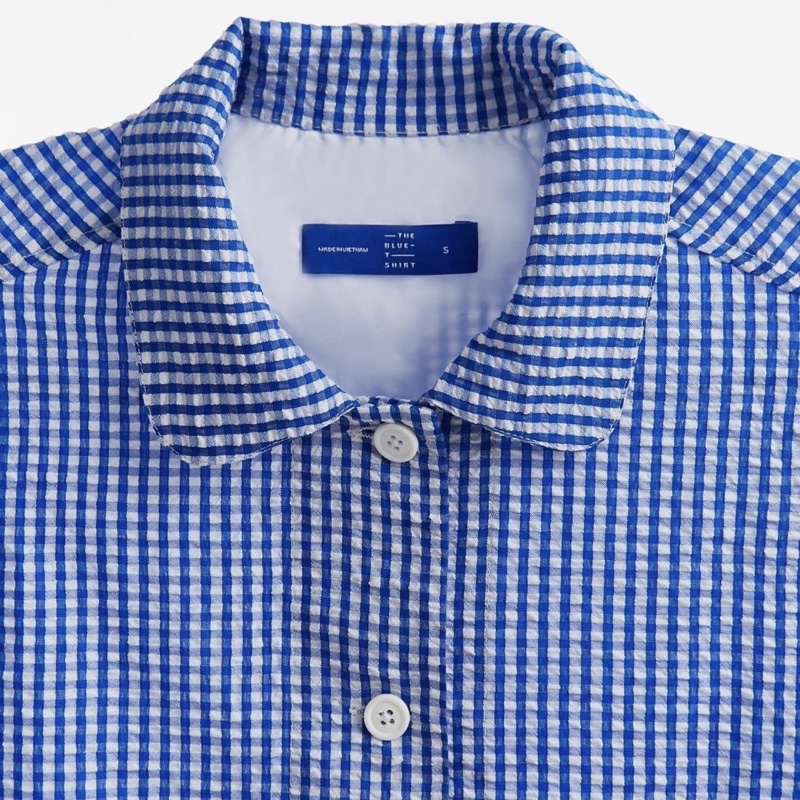 TheBlueTshirt BLUE CHECK OVERSHIRT JACKET