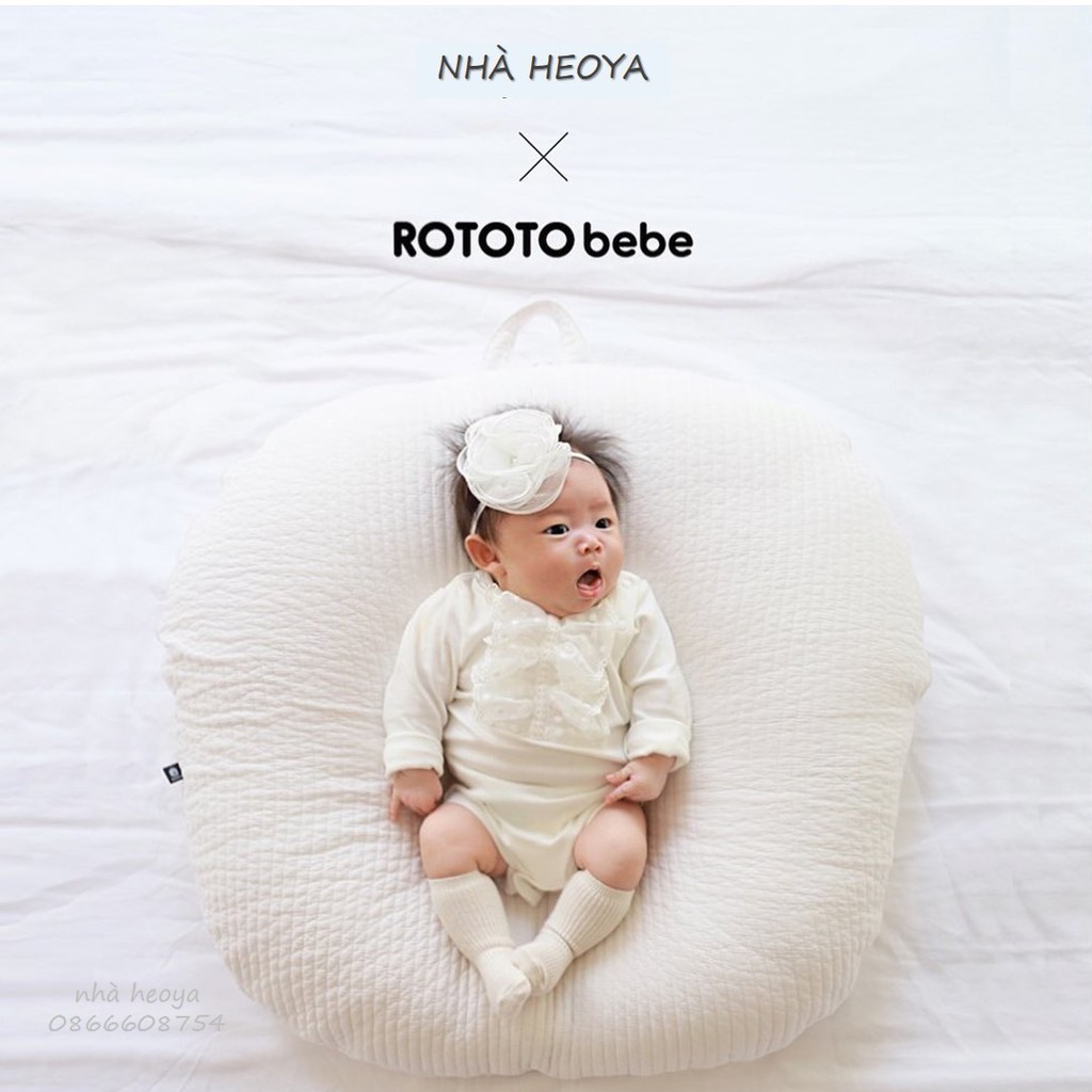 Vỏ gối chống trào ngươc Rototo Bebe Hàn Quốc (KO GỒM RUỘT GỐI)