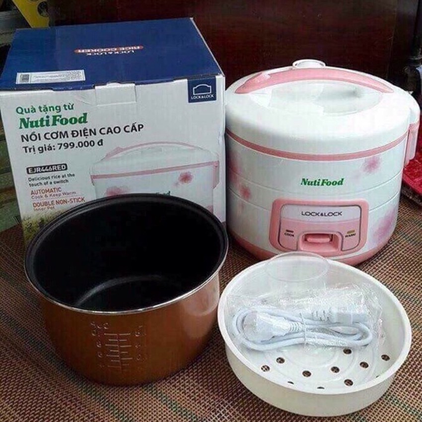 NỒI CƠM ĐIỆN LOCK&LOCK EJR446RED 1.8L 700W