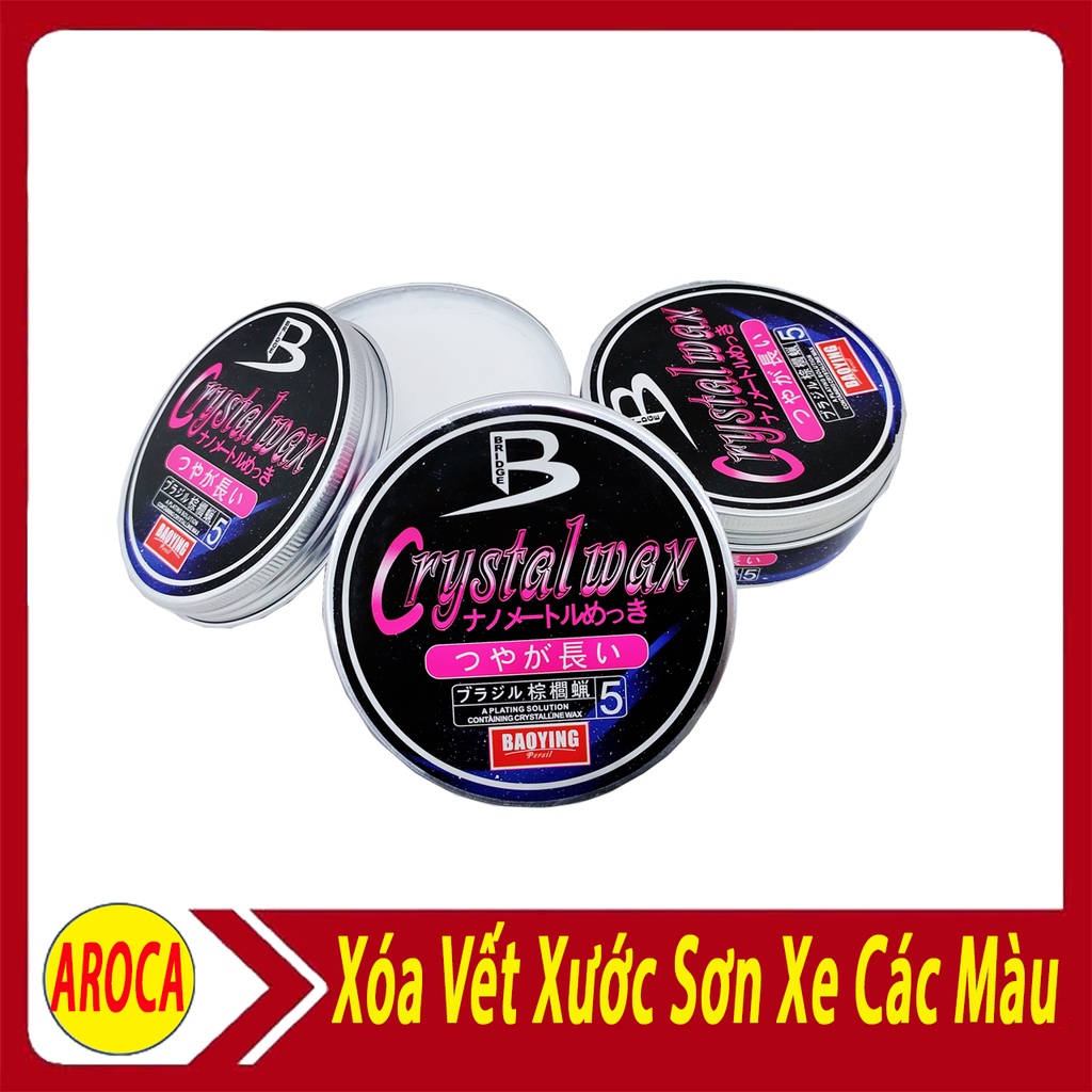 Sáp xoá vết xước ô tô xe máy - Tẩy mờ vết xước làm bóng bề mặt sơn xe - AROCA