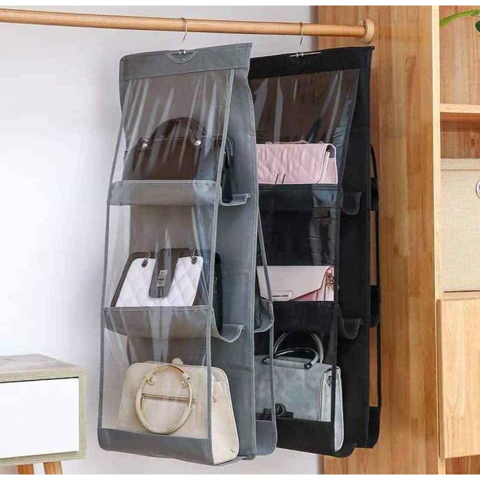 Túi treo giỏ xách 6 ngăn cao cấp chắn bụi tiện dụng [ hàng loại 1 ]
