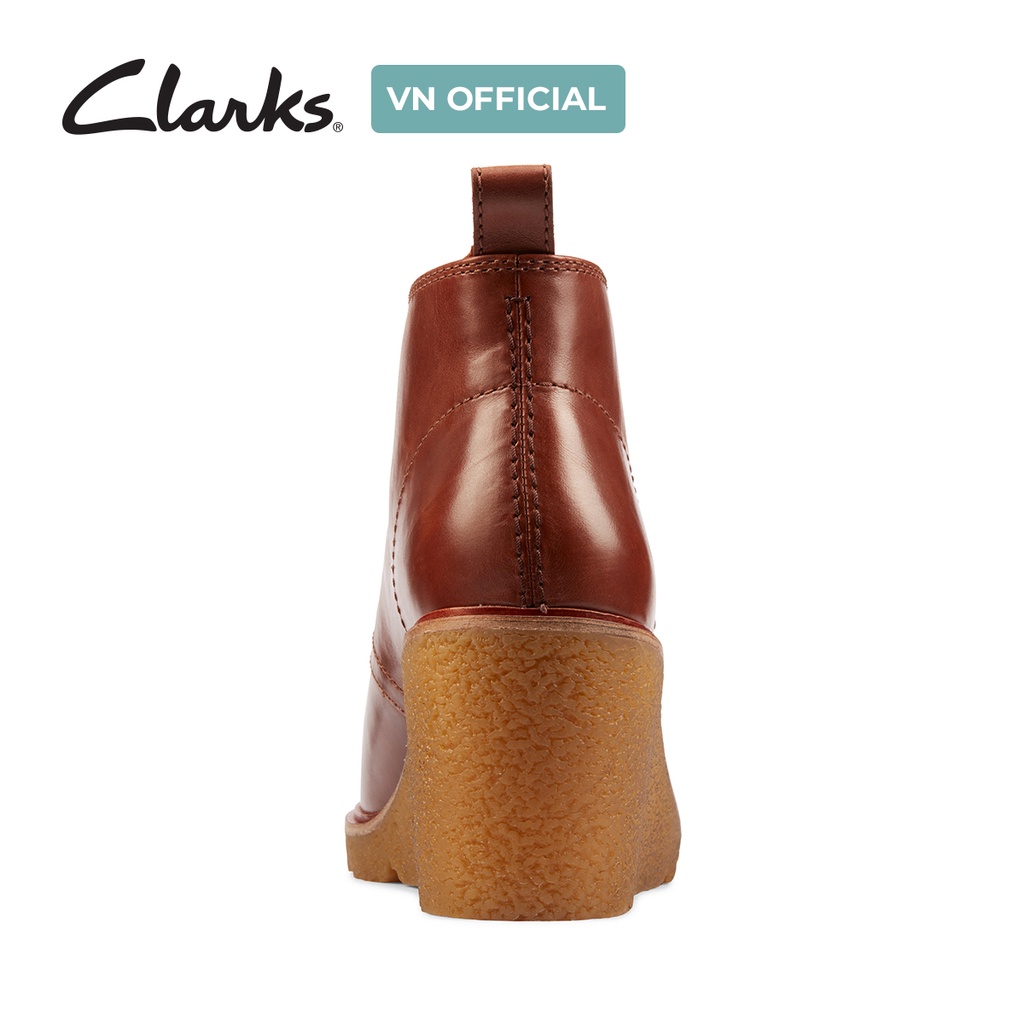 Giày Ankle Boot Nữ CLARKS Clarkford DBT Màu Mahogany
