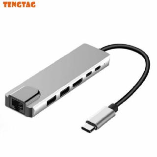 Bộ Chia Cổng Usb Type C Đa Năng 6 Trong 1