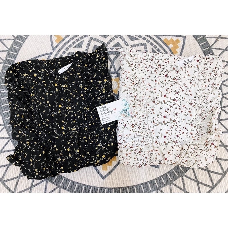 Váy Hoa Nhí Vintage Đuôi Cá 2 Lớp Siêu Xinh Siêu Dễ Mặc