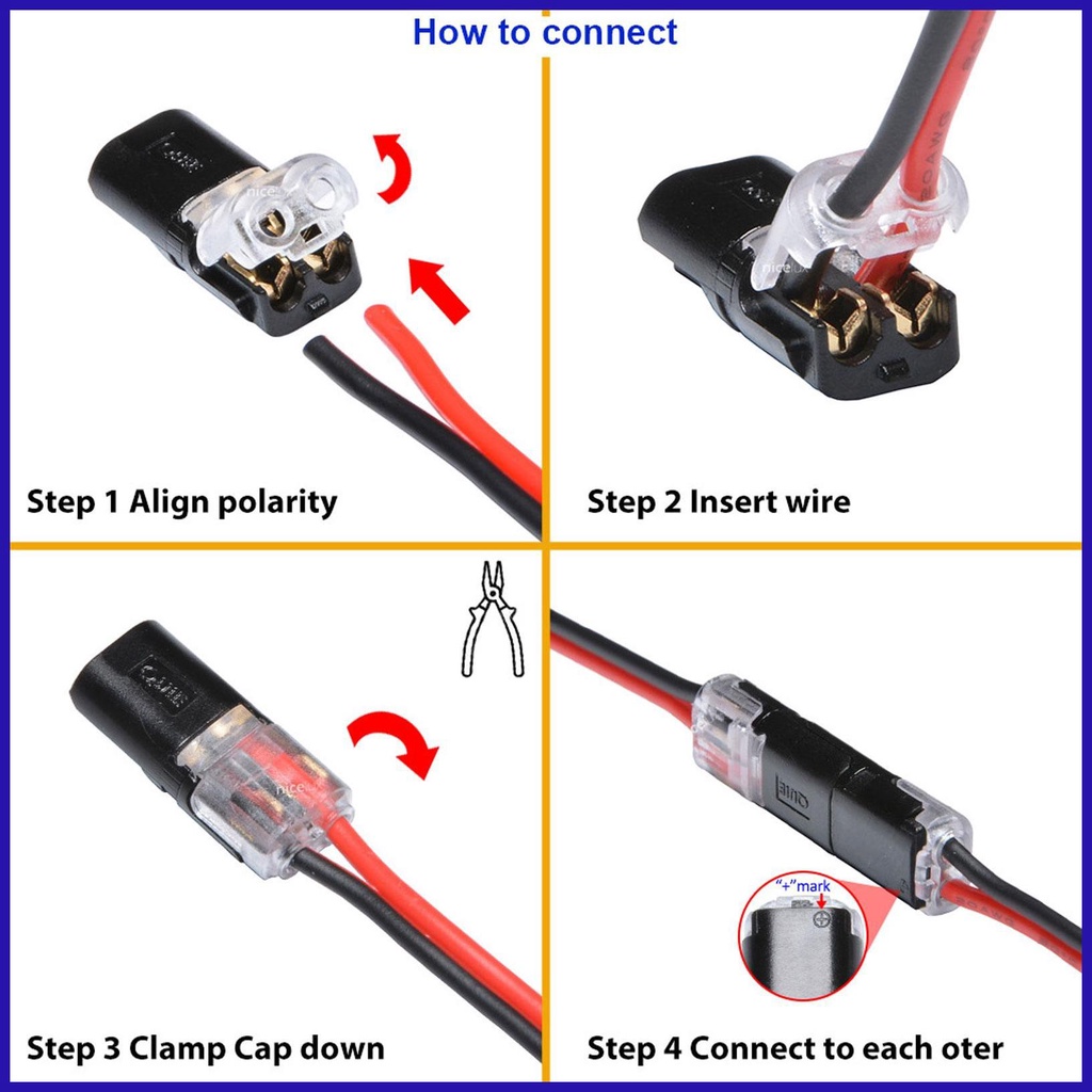 Set 10 Khối Đấu Nối Dây Điện Nhanh Chóng Cho Xe Hơi