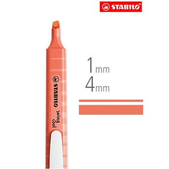 Bút dạ quang Stabilo Swing Cool Highlighter - Màu cam san hô pastel (Mellow Coral Red)