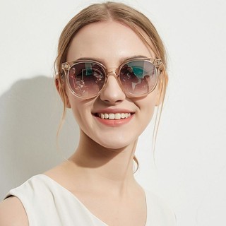 Kính mát tròn tráng gương thời trang Retro cho nữ
