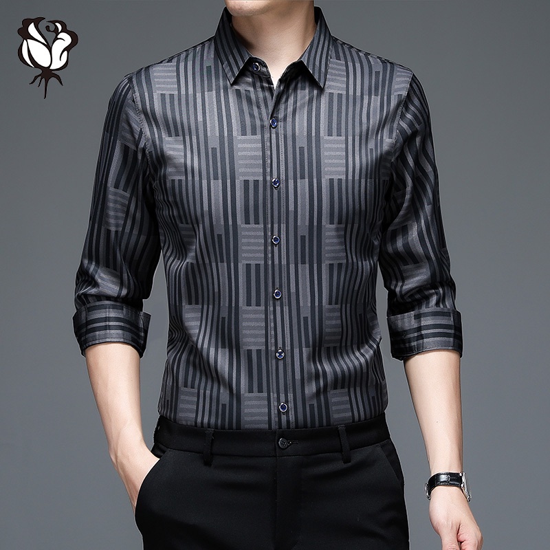 Sơ Mi Nam Tay Dài Kẻ Sọc Thời Trang Mới