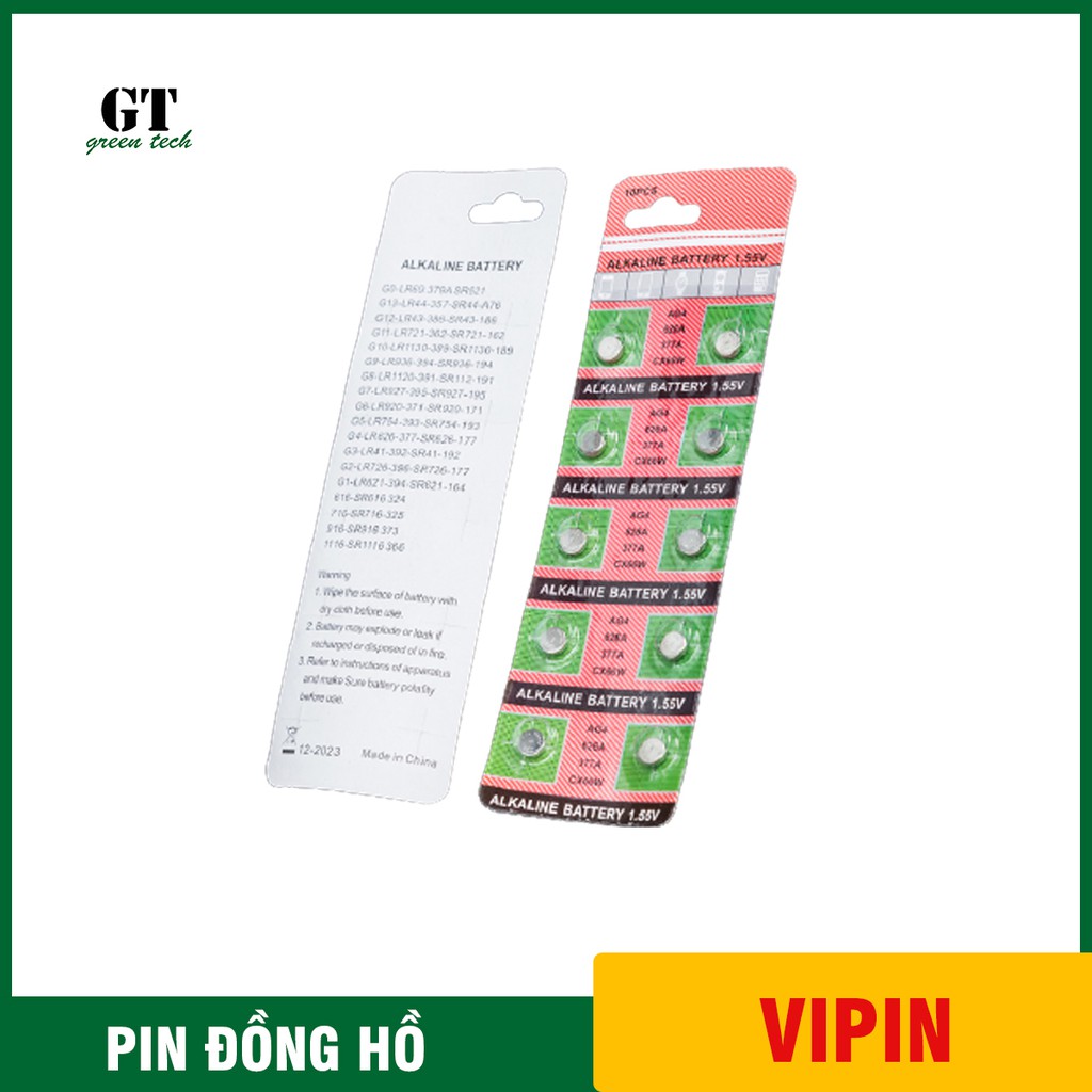 1 viên pin đồng hồ phổ thông AG4 - 626 - 377A_ PIN000001