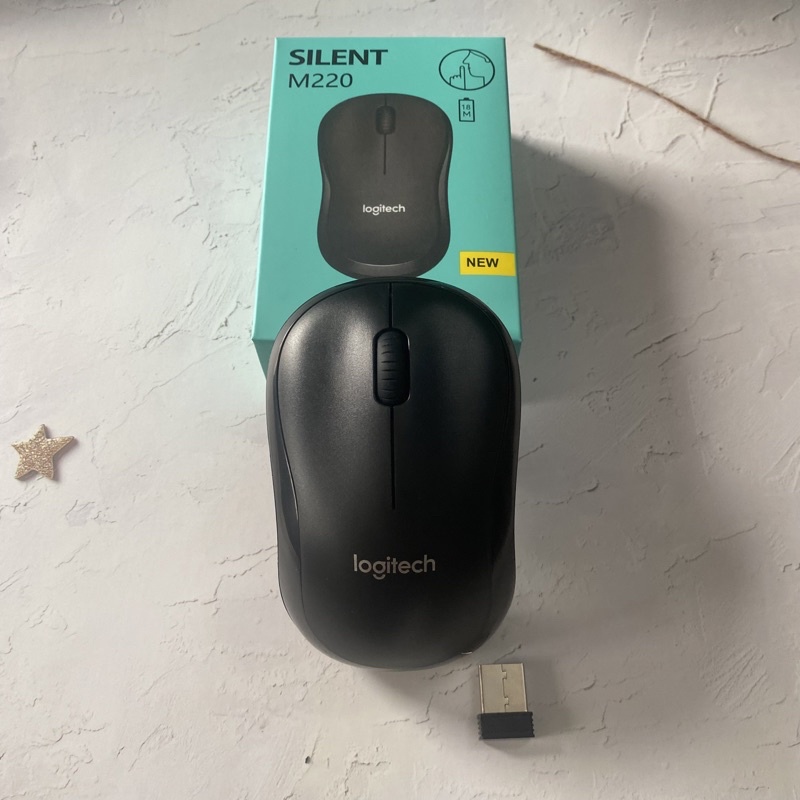 Chuột Không Dây Logitech M220 Không Tiếng Động- Có Công Tắc On/Off - Độ Nhạy Cao