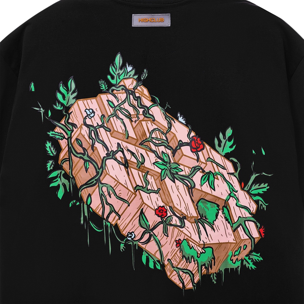 Áo thun Highclub Wood Ele - Black