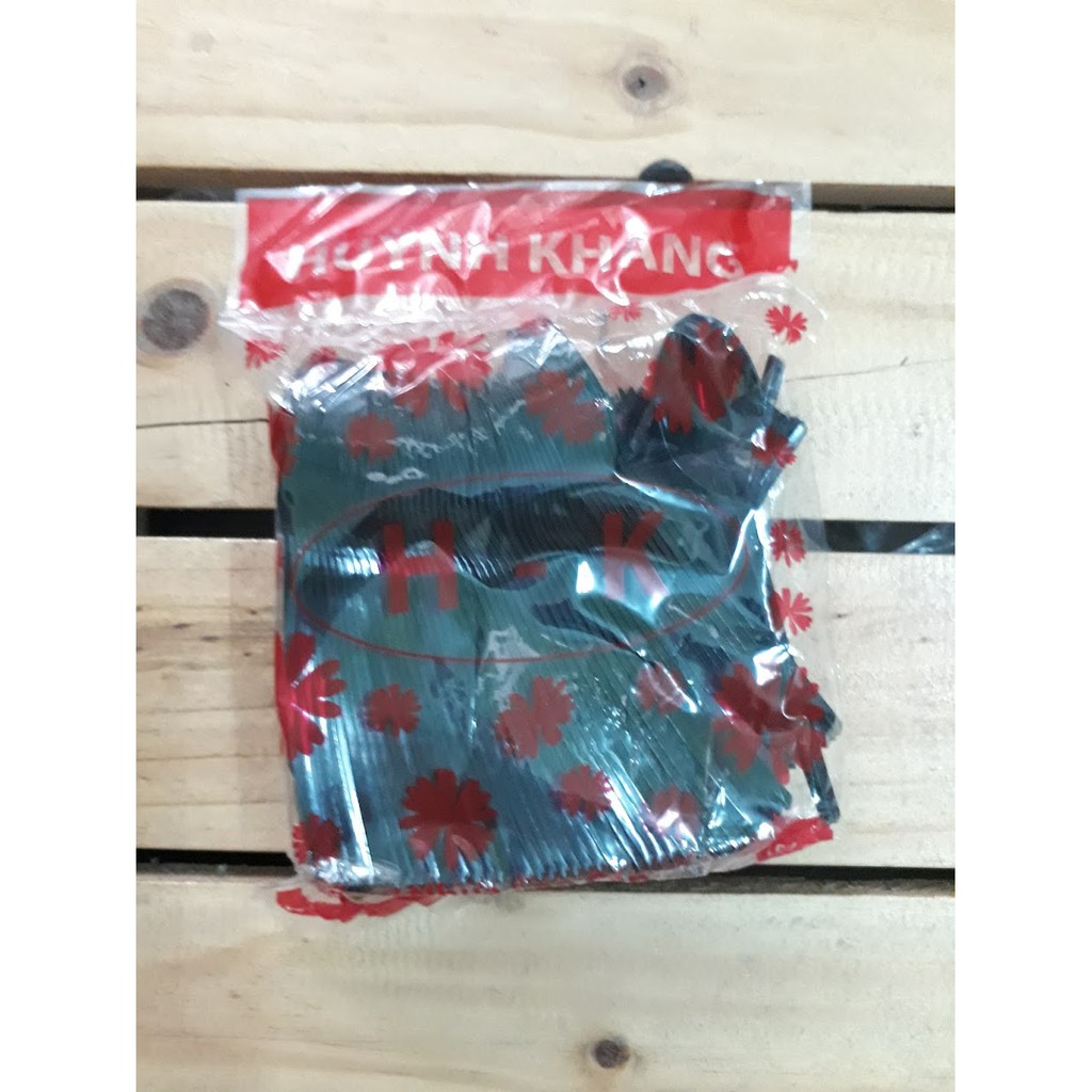 100 cái Thìa muỗng dùng 1 lần 15cm nhựa nhỏ xanh, đen, trắng, trong suốt, xanh lá, vàng HK ăn chè, trà sữa