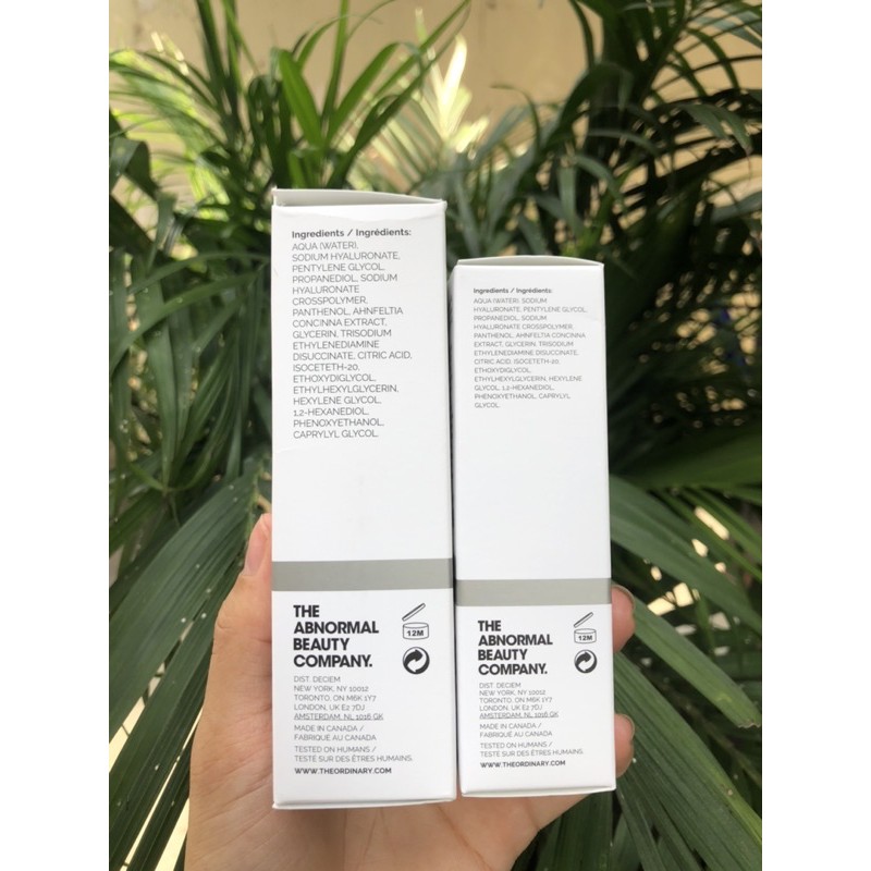 [AUTH] TINH CHẤT THE ORDINARY HYALURONIC ACID 2% + B5 ( 30ML )