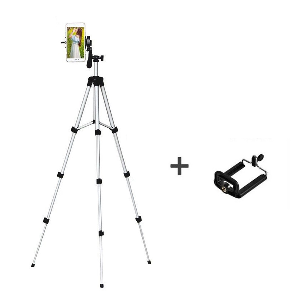 【Ready】 Portable Professional Adjustable Camera Tripod Stand Mount+Cell Phone Holder imercado