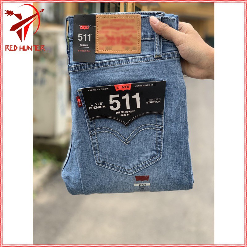 Quần Jean Nam Cao Cấp Lv-511  (Mẫu Trơn, dáng đứng, ôm nhẹ, chất vải co giãn) Made in cambodia | BigBuy360 - bigbuy360.vn