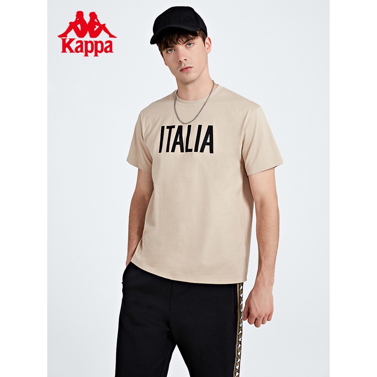 Áo Thun cotton Tay Ngắn Cổ Tròn In Chữ Kappa Phong Cách Thể Thao Thời Trang Mùa Hè Cho Nam