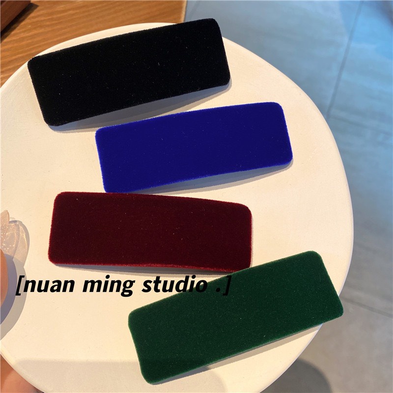 Kẹp tóc cute nữ nhung phong cách Hàn quốc hot trend nhiều màu đẹp KC46 JOLY