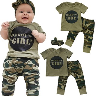 TR❤Set đồ màu ngụy trang cho bé trai và bé gái