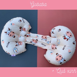 Gối bầu Gobaba vải cotton lụa Hàn Quốc, bông mềm mại giúp mẹ ngủ ngon con khỏe mạnh