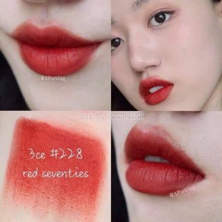 Son 3CE MATTE LIP COLOR 228-ĐỎ ĐẤT