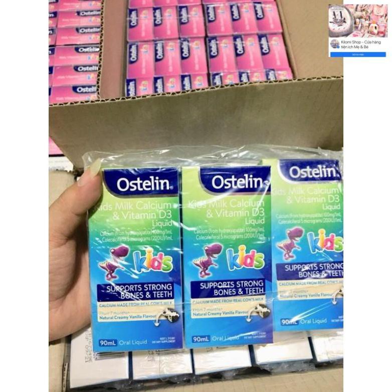 Ostelin Kid Milk Calcium & Vitamin D3 Liquid, Canxi Ostelin, Canxi Ostelin Nước