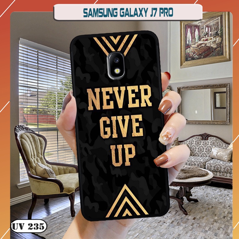 Ốp lưng nhám in hình 3D Samsung Galaxy J7 Pro