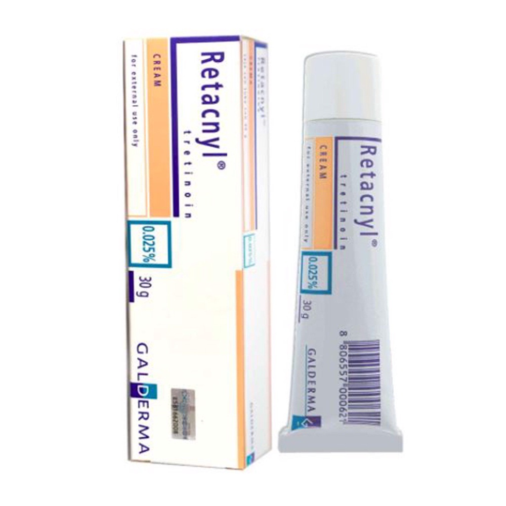 Date 11/2024 Tretinoin Retacnyl Cream 0,025%, 0.05% - Kem hỗ trợ giảm mụn trẻ hóa da