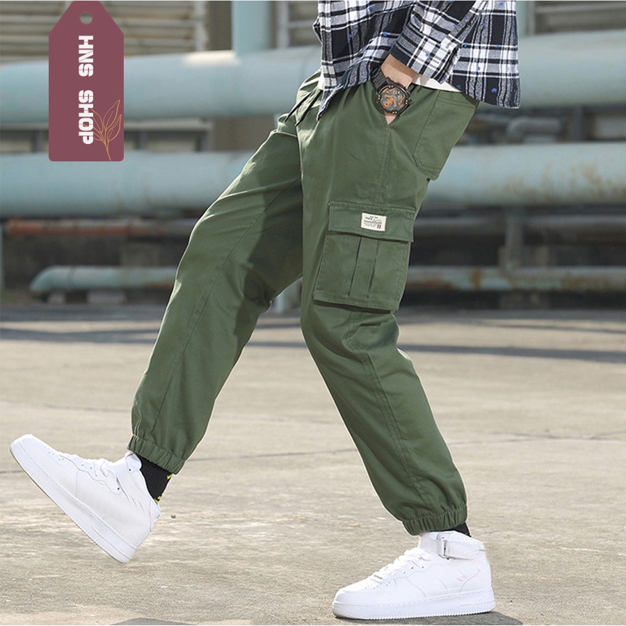 (VIDEO THỰC TẾ) Quần túi hộp Jogger Kaki thể thao năng động HS20 4 màu trẻ trung
