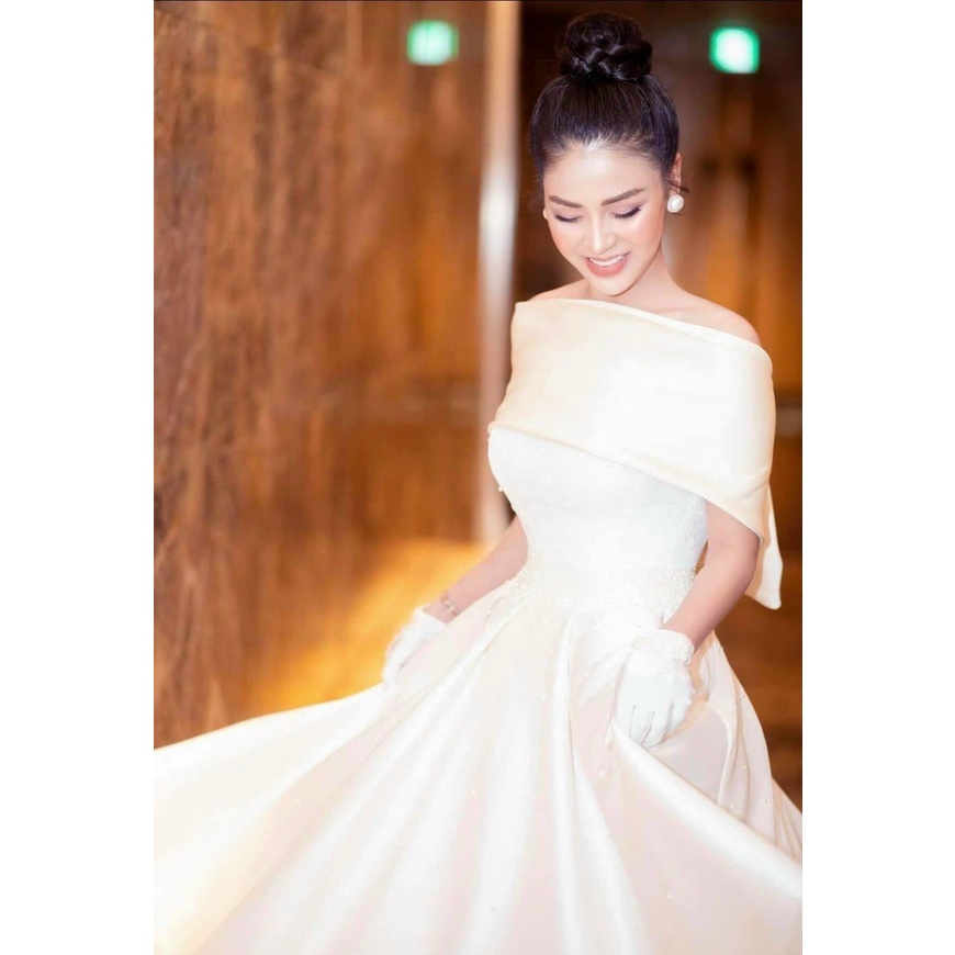 Đầm xòe dự tiệc thiết kế phối nơ cao cấp sang trọng - CAT BOUTIQUE - DX31