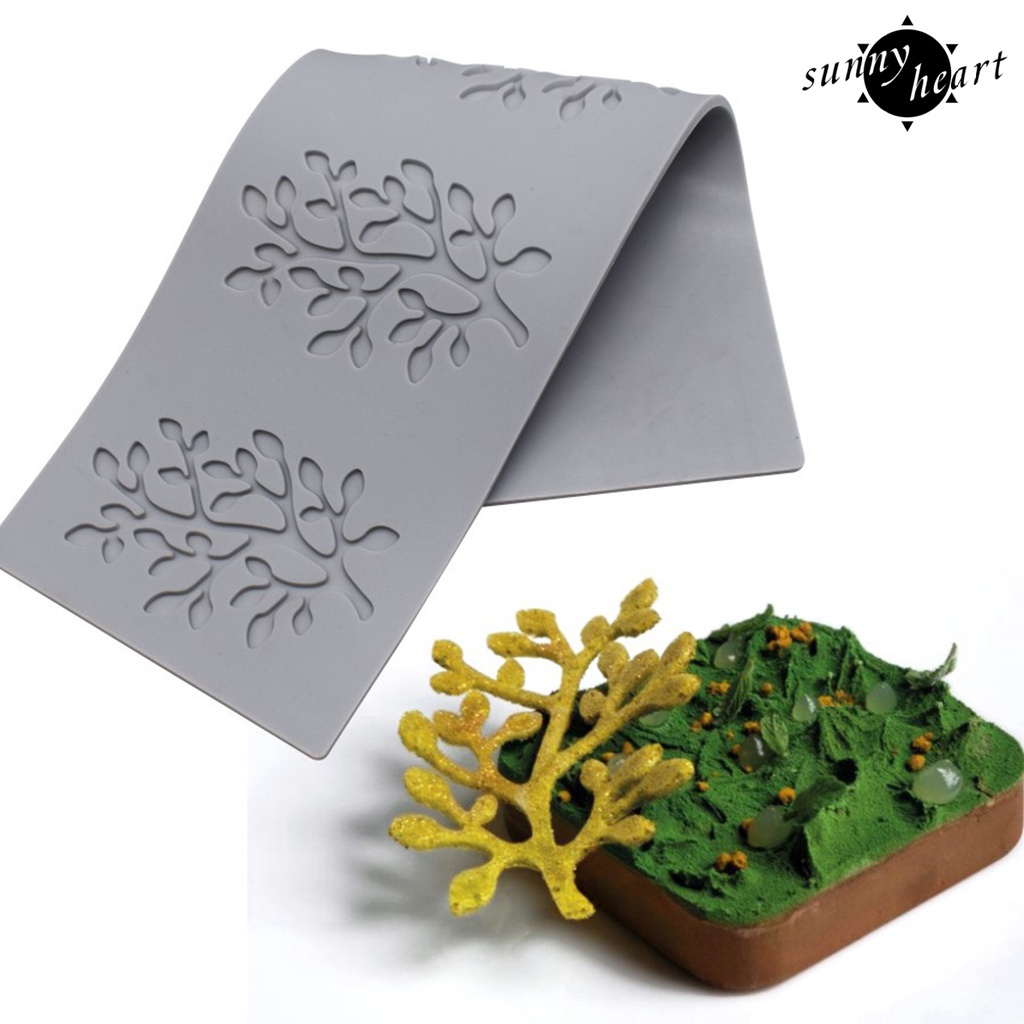 Khuôn Silicone Làm Bánh Tạo Hình Chiếc Lá 3D Độc Đáo Tiện Dụng