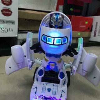 Máy Bay Biến Hình Thành Robot Phát Nhạc Vui Nhộn Cho Bé