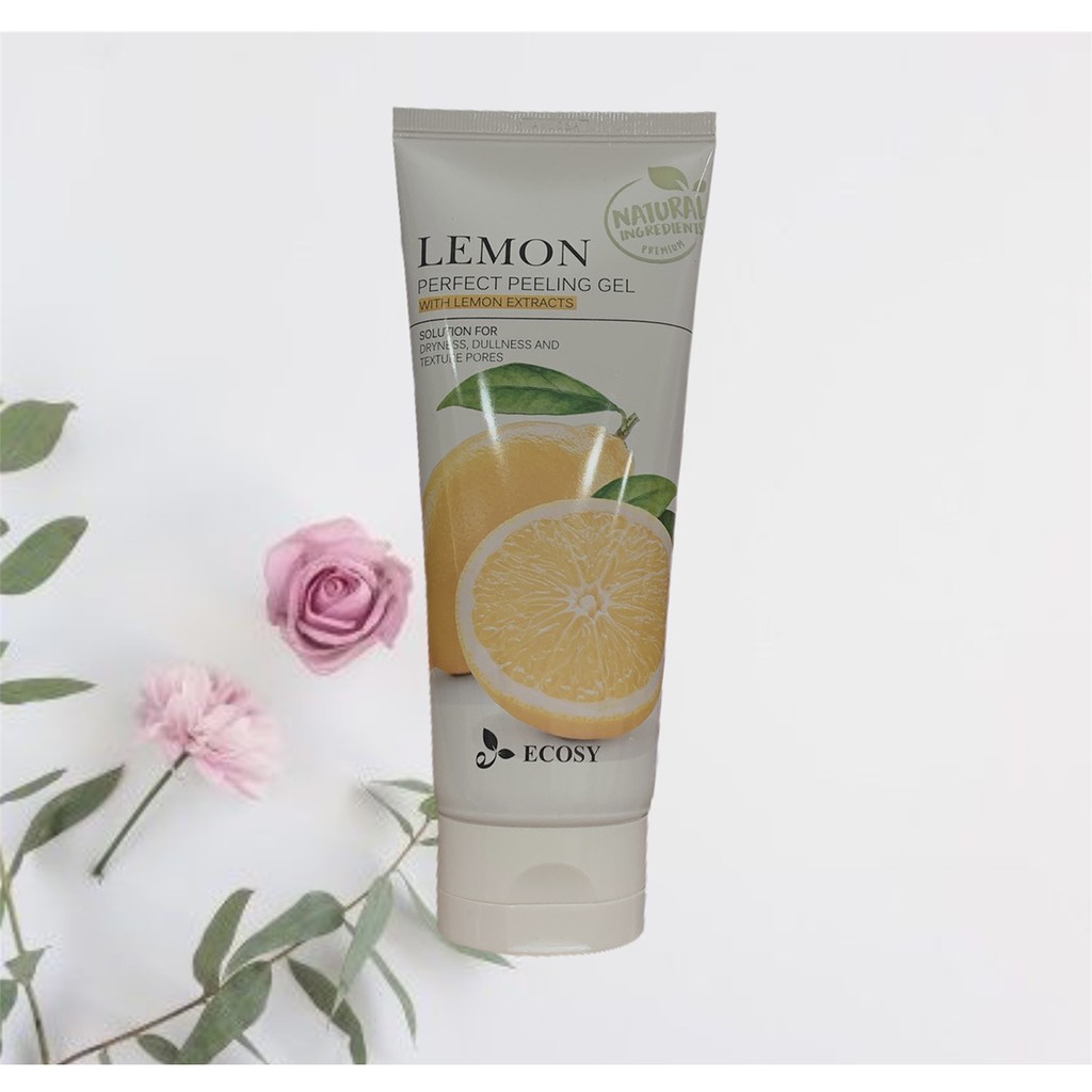 GEL TẨY TẾ BÀO CHẾT CHANH ECOSY LEMON PERFECT PEELING GEL 180G