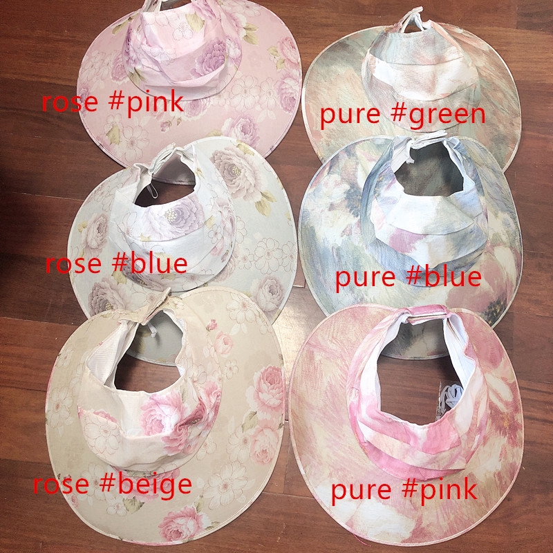 Mũ chống nắng hở chóp 1 nửa phong cách đơn giản cổ điển cho nữ