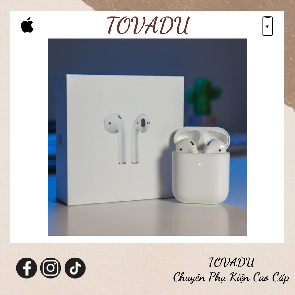 Tai Nghe Airpods 2 Không Dây Bluetooth Cao Cấp TOVADU Mã AP 2