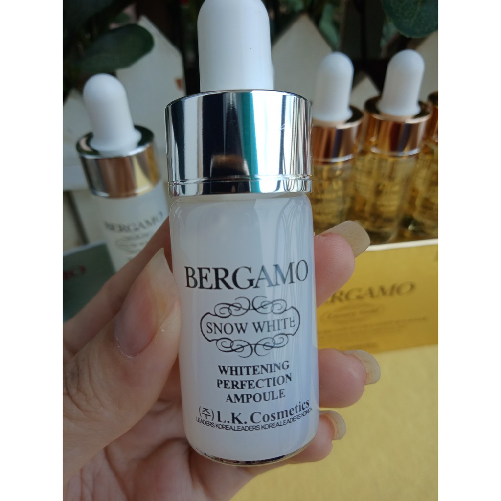 Tinh Chất Dưỡng Da Bergamo Luxury Whitening-Gold Set 4 lọ - Serum Bergamo set 4 lọ