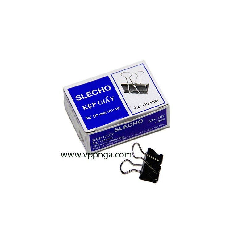 Kẹp giấy, hồ sơ, tài liệu, kẹp bướm ECHO 19mm,
