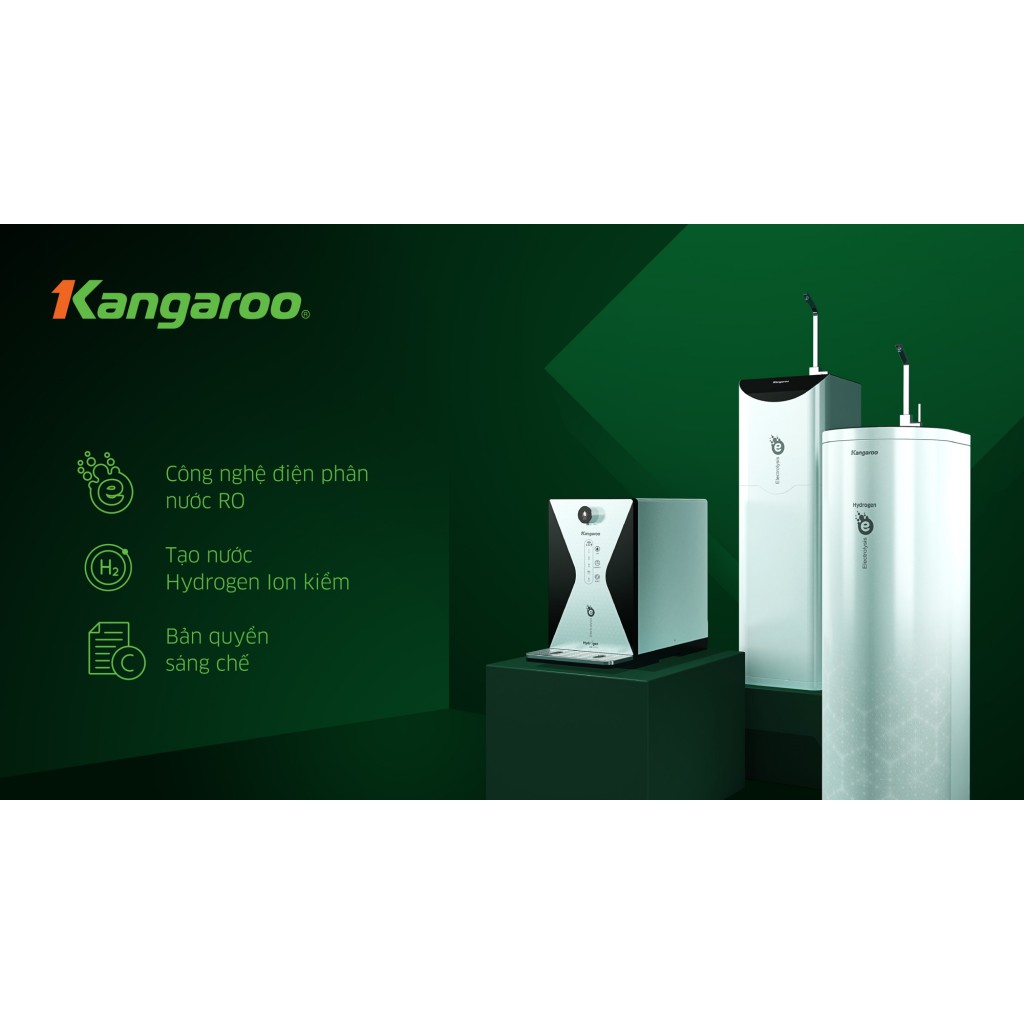 MÁY LỌC NƯỚC KANGAROO HYDROGEN ĐIỆN PHÂN ION KIỀM KG100MED