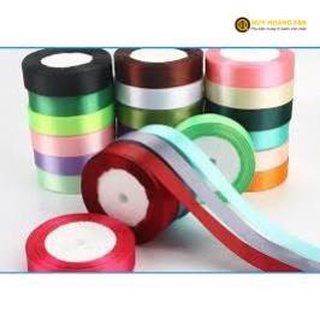 Ruy băng lụa 2cm, lụa quấn bánh, trang trí bánh kem các màu