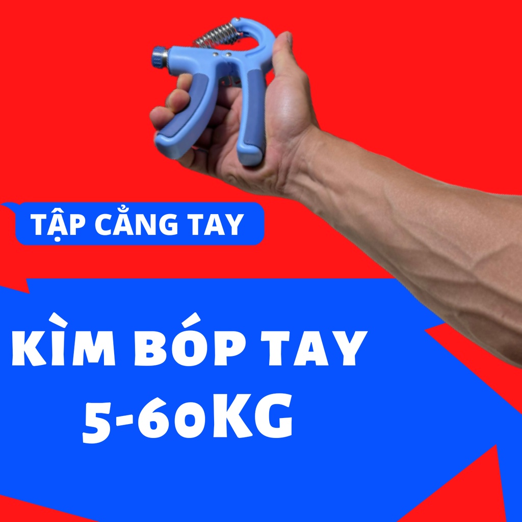 Kìm bóp tay, tập cơ cẳng tay, kềm bóp tập cổ tay, vật tay, điều chỉnh 5-60kg